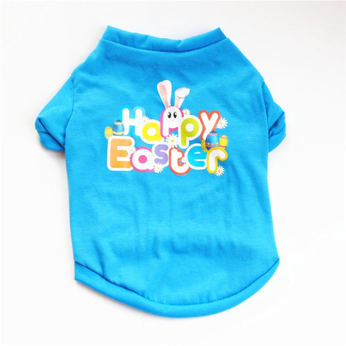Cute Letter Dog Clothes Happy Easter Bunny Rabbit